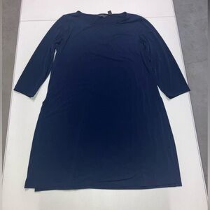 SP | Susan Graver Blue Long Sleeve Blouse